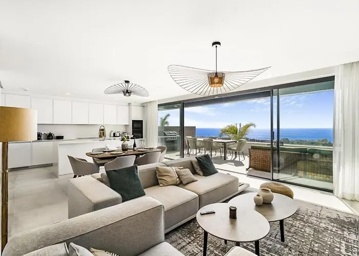アパート Luxury Penthouse With Ocean View マルベーリャ